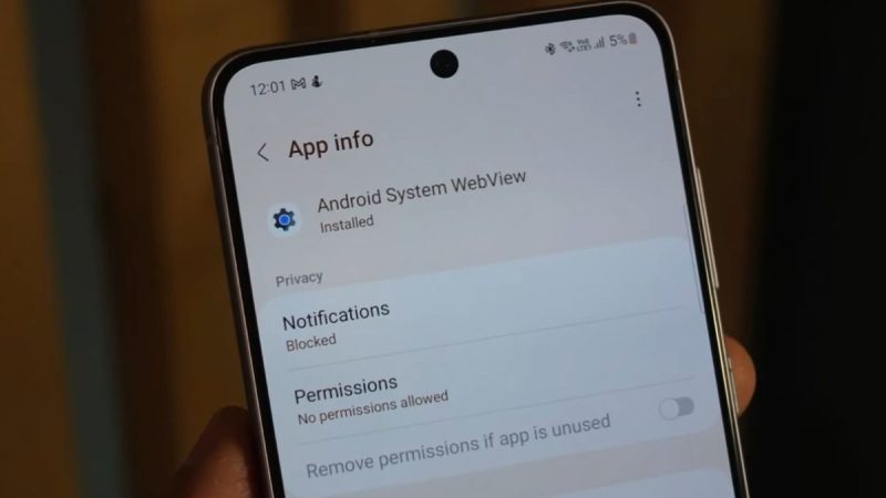 Android System WebView 125 provoque des fermetures d’apps sur Galaxy S21 et S22